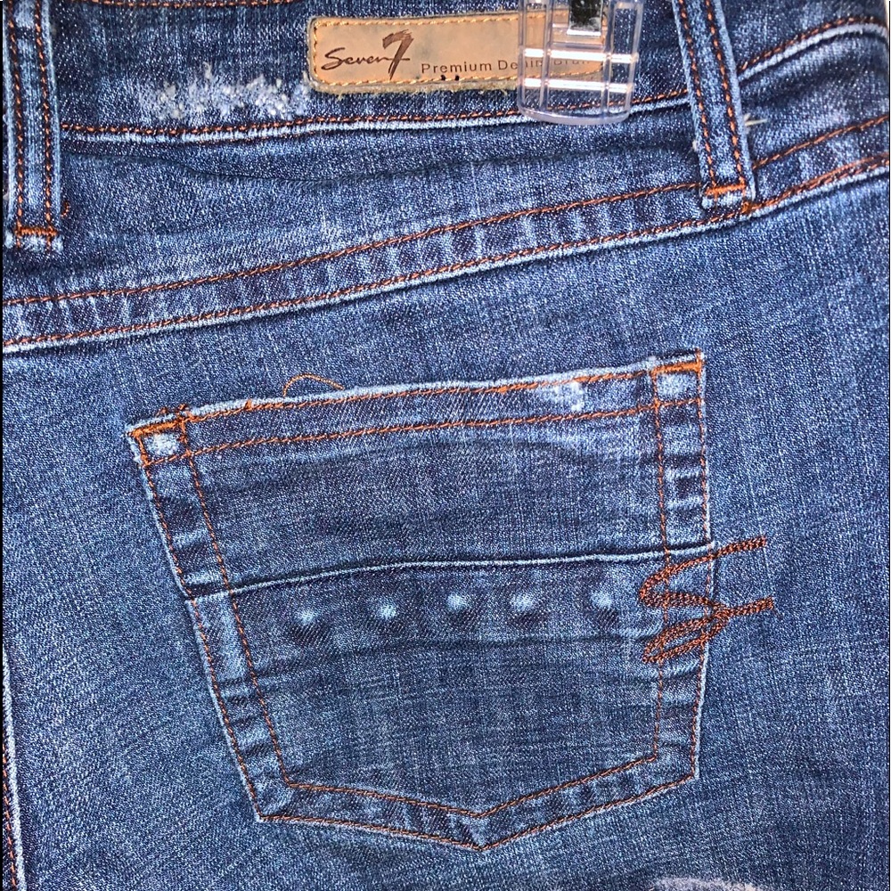 Seven 14 jeans w/decor back pockets